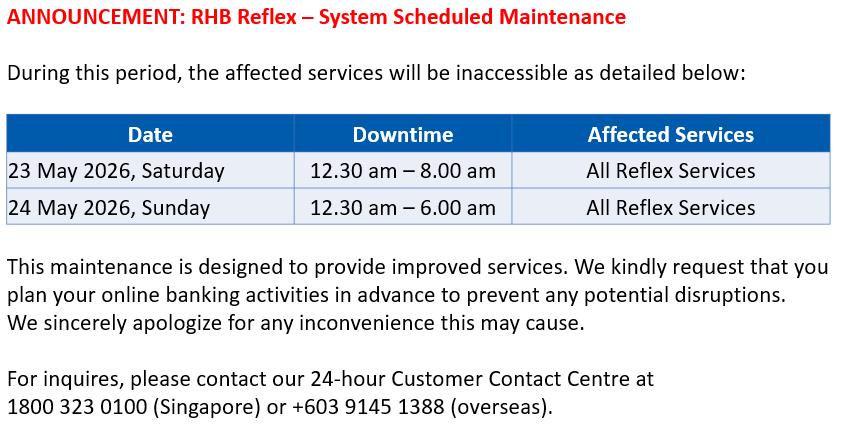 RHB Reflex